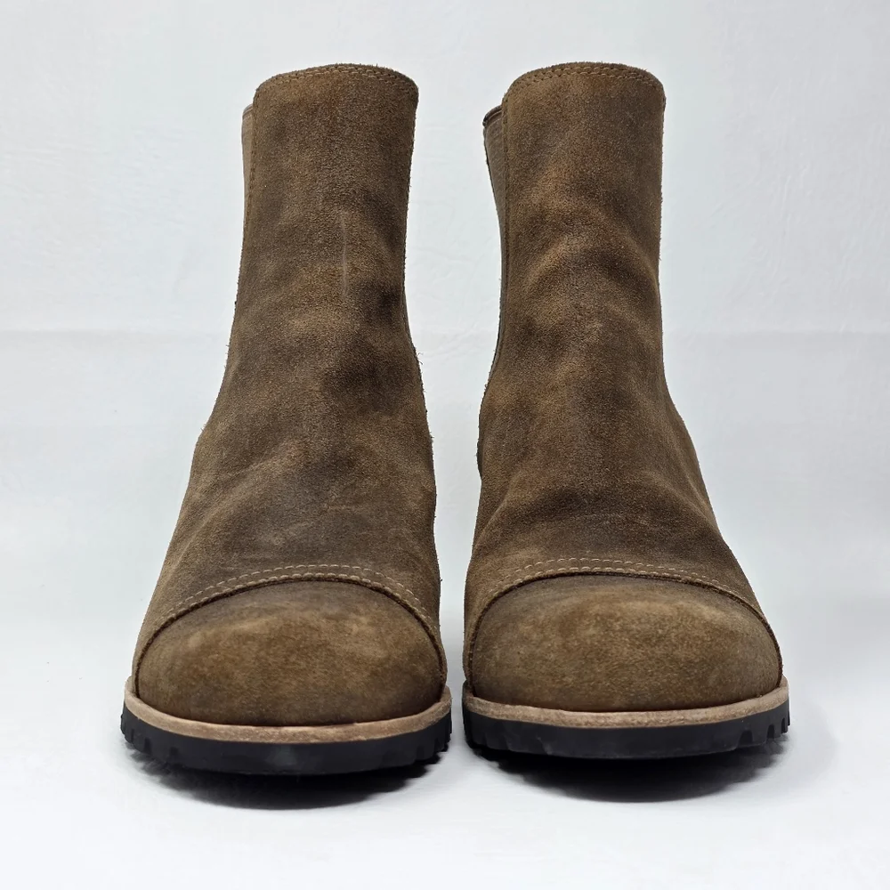 UGG  Pax Hidden Wedge  Boots Women's Size 7.5 Suede Brown Waterproof 1095136 - Picture 8 of 12